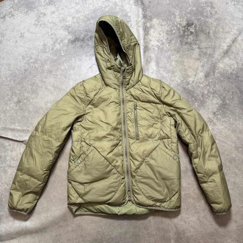 The Arrivals NYC Jacket Unisex Mens XXS Womens XS Green Hooded Chinese Duck Down